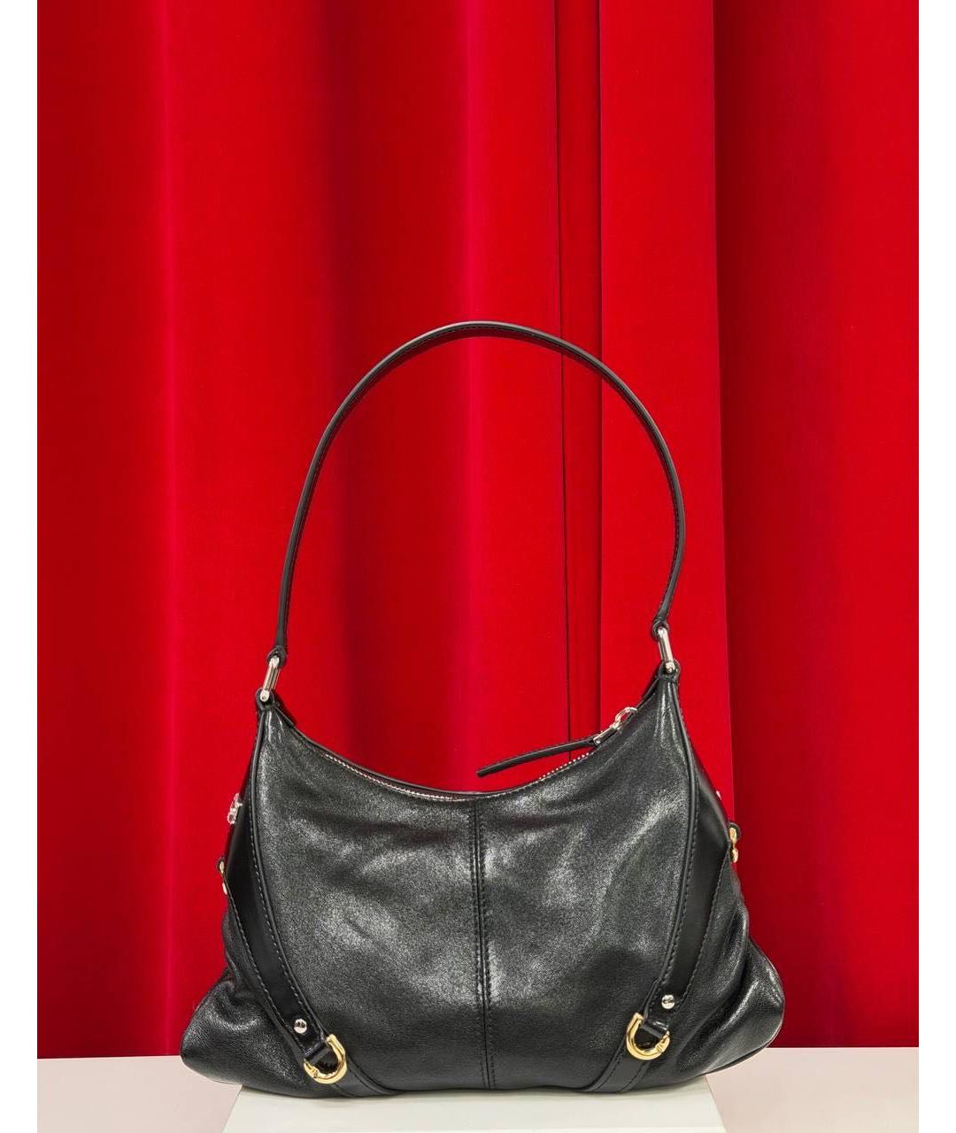 GIVENCHY Черная кожаная сумка через плечо, фото 6