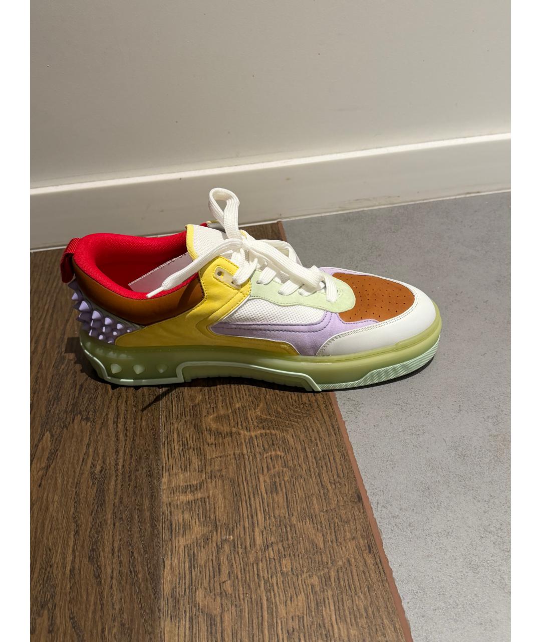 CHRISTIAN LOUBOUTIN Мульти кожаные низкие кроссовки / кеды, фото 8