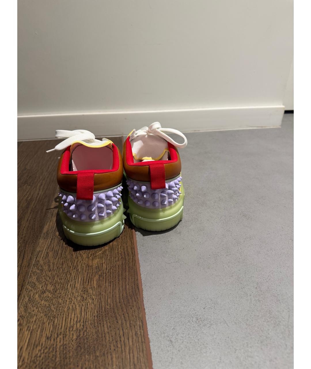 CHRISTIAN LOUBOUTIN Мульти кожаные низкие кроссовки / кеды, фото 4