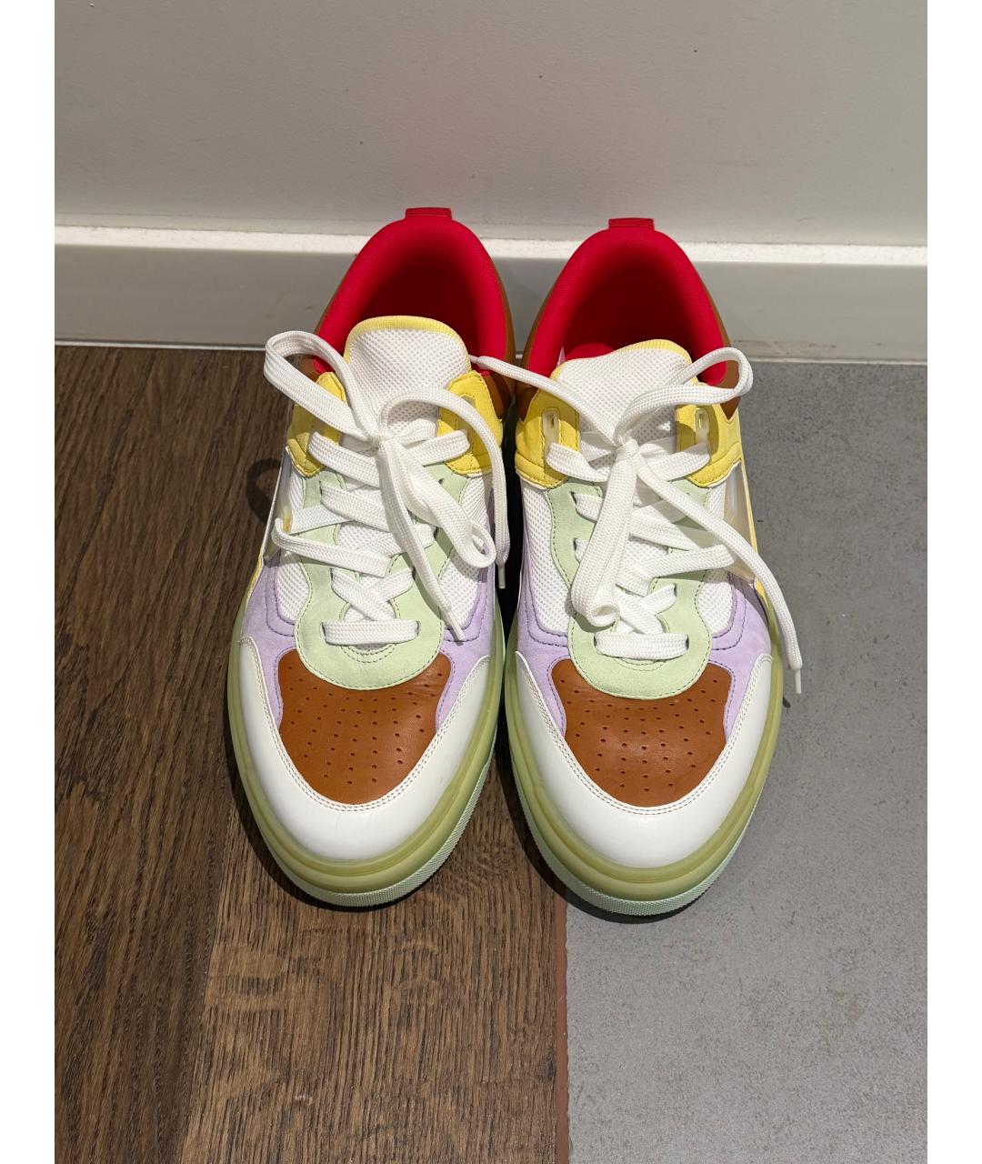 CHRISTIAN LOUBOUTIN Мульти кожаные низкие кроссовки / кеды, фото 2