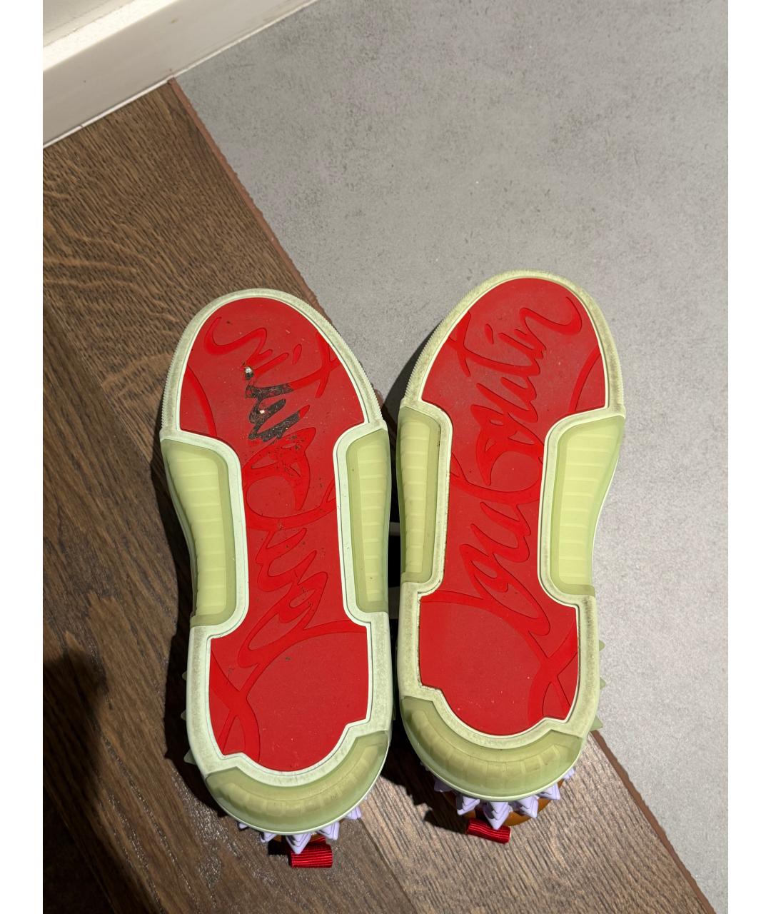 CHRISTIAN LOUBOUTIN Мульти кожаные низкие кроссовки / кеды, фото 5