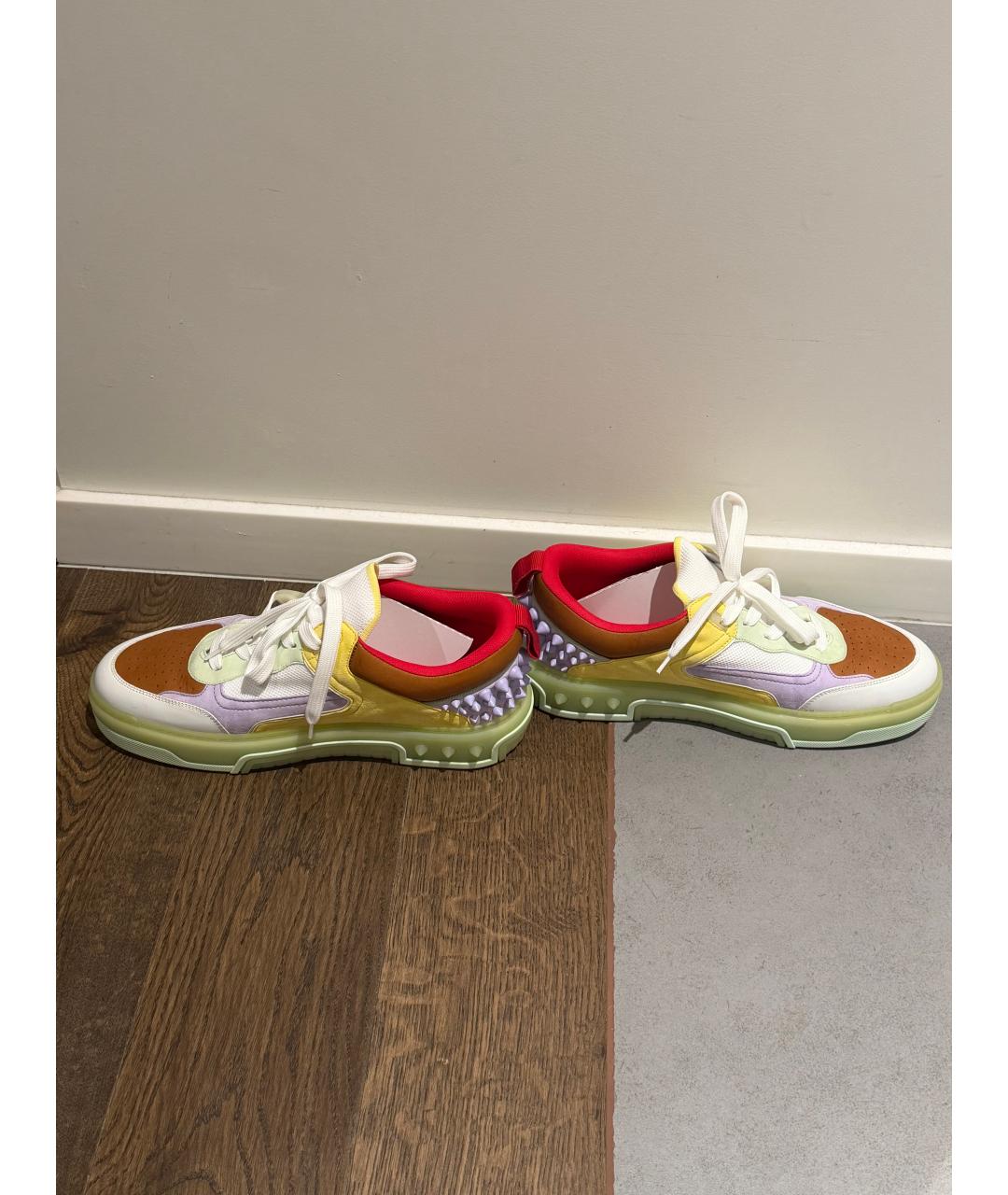 CHRISTIAN LOUBOUTIN Мульти кожаные низкие кроссовки / кеды, фото 6