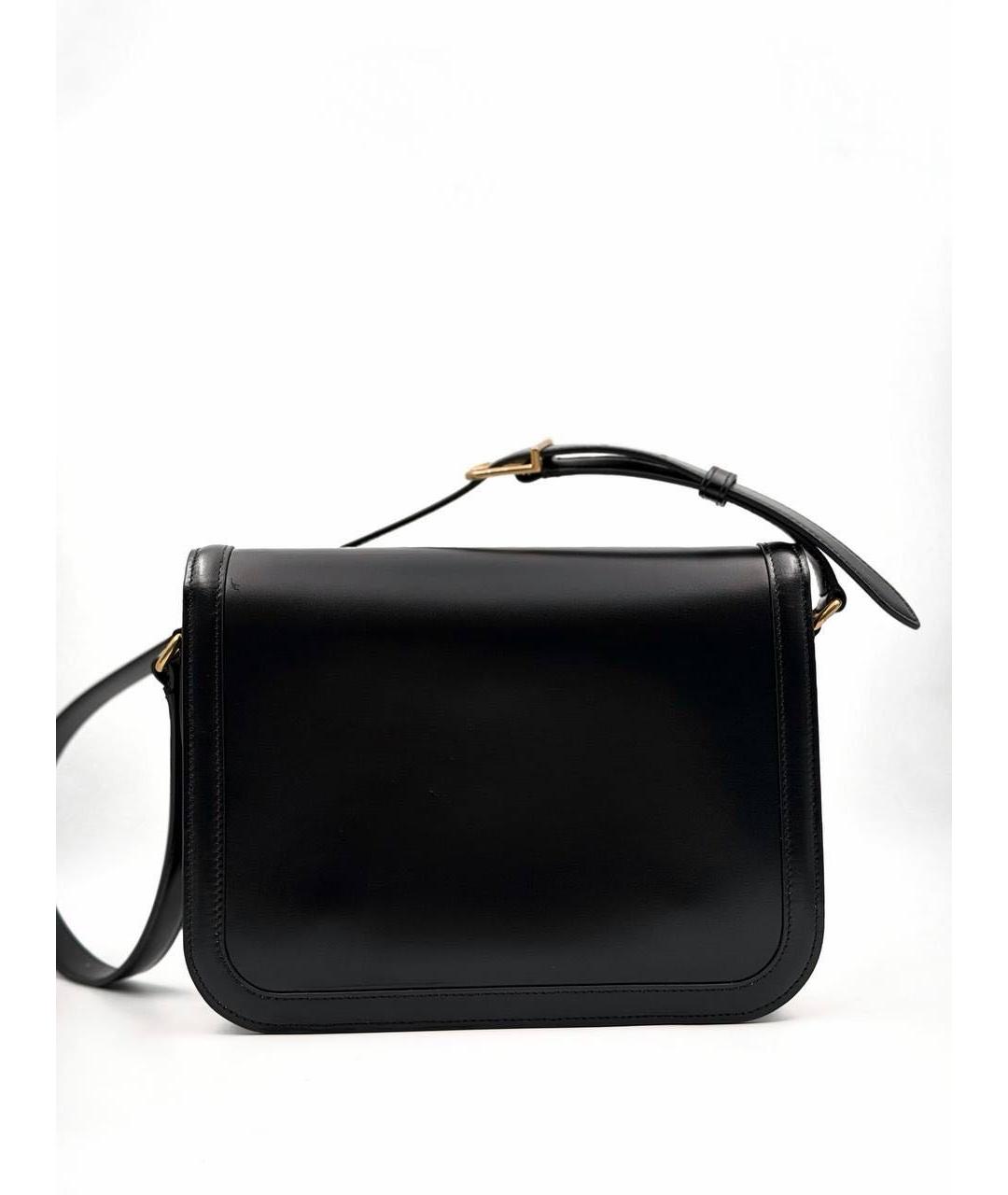 VALENTINO Черная кожаная сумка через плечо, фото 2