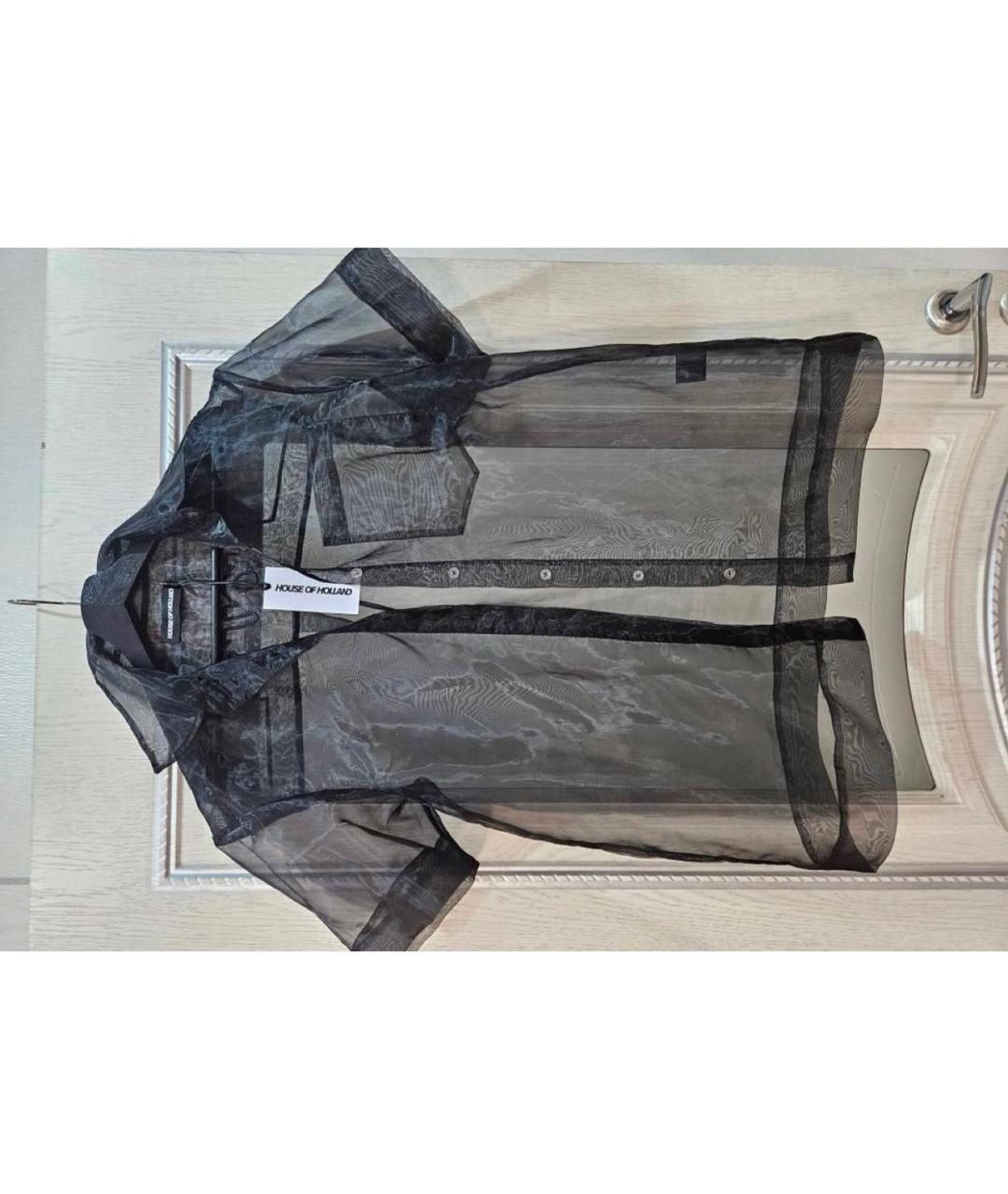 HOUSE OF HOLLAND Черная синтетическая рубашка, фото 8