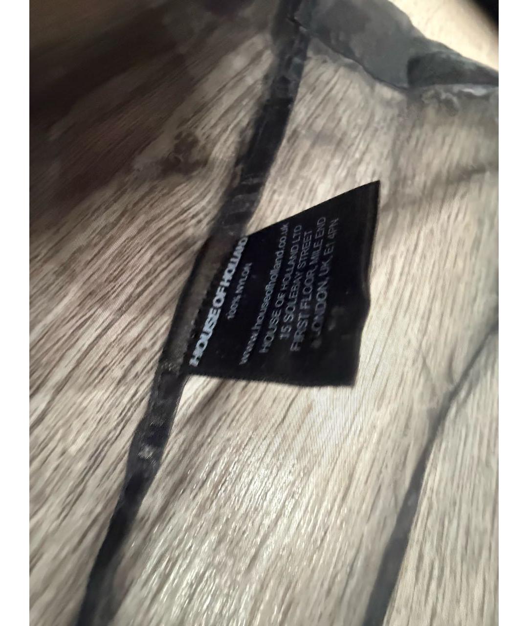 HOUSE OF HOLLAND Черная синтетическая рубашка, фото 7