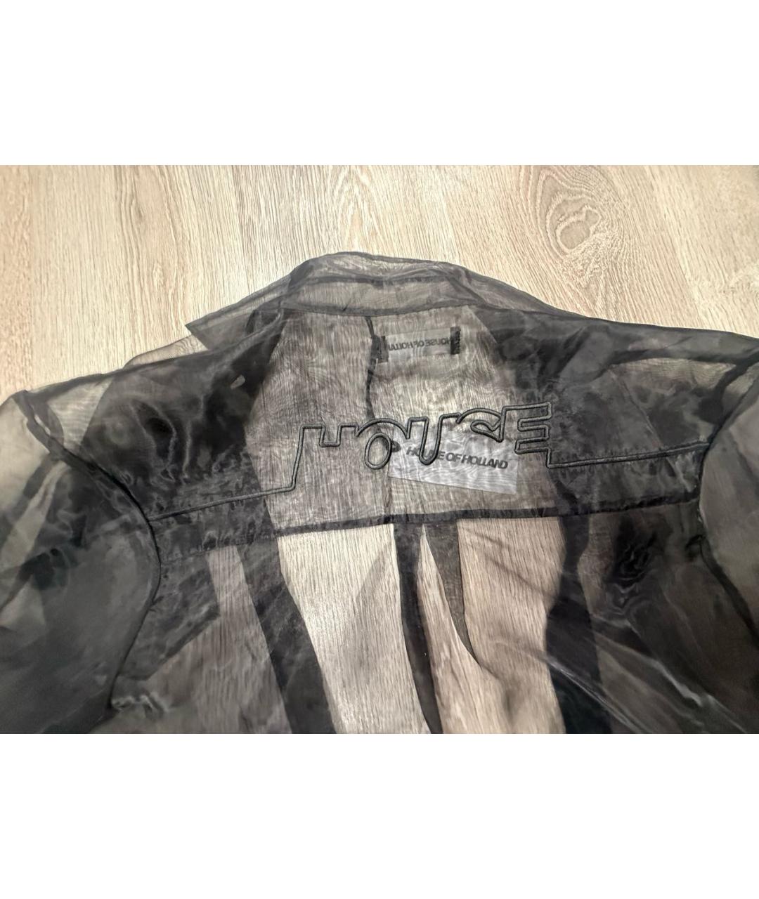 HOUSE OF HOLLAND Черная синтетическая рубашка, фото 3