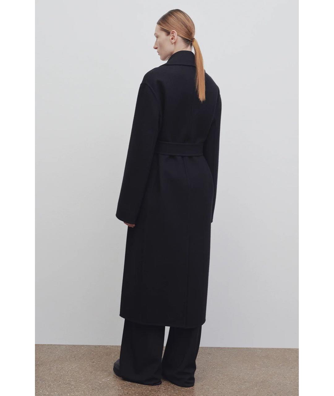 THE ROW Черное шерстяное пальто, фото 6