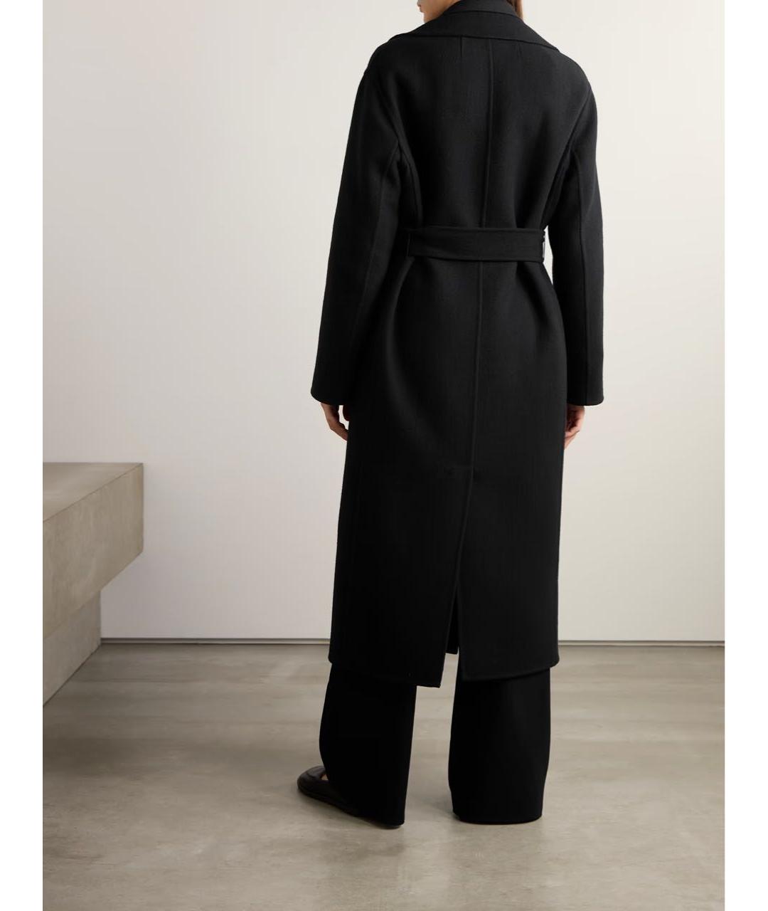 THE ROW Черное шерстяное пальто, фото 3