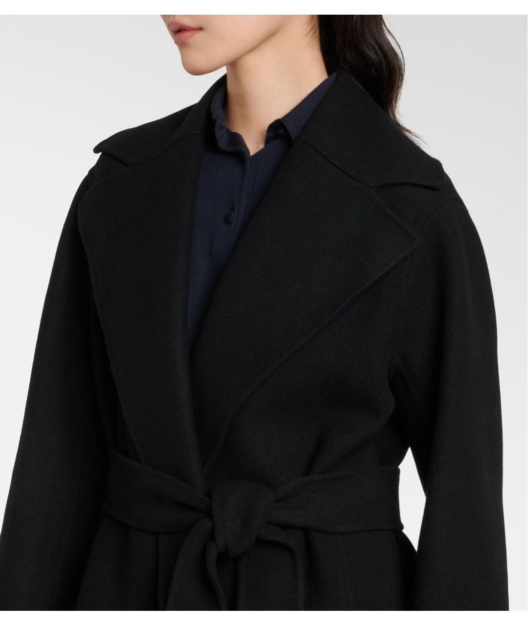 THE ROW Черное шерстяное пальто, фото 8