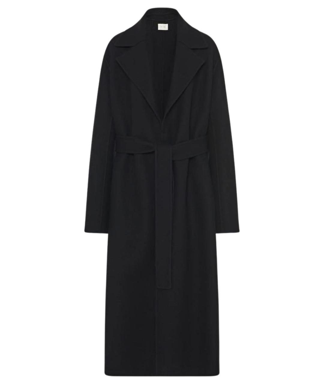 THE ROW Черное шерстяное пальто, фото 1