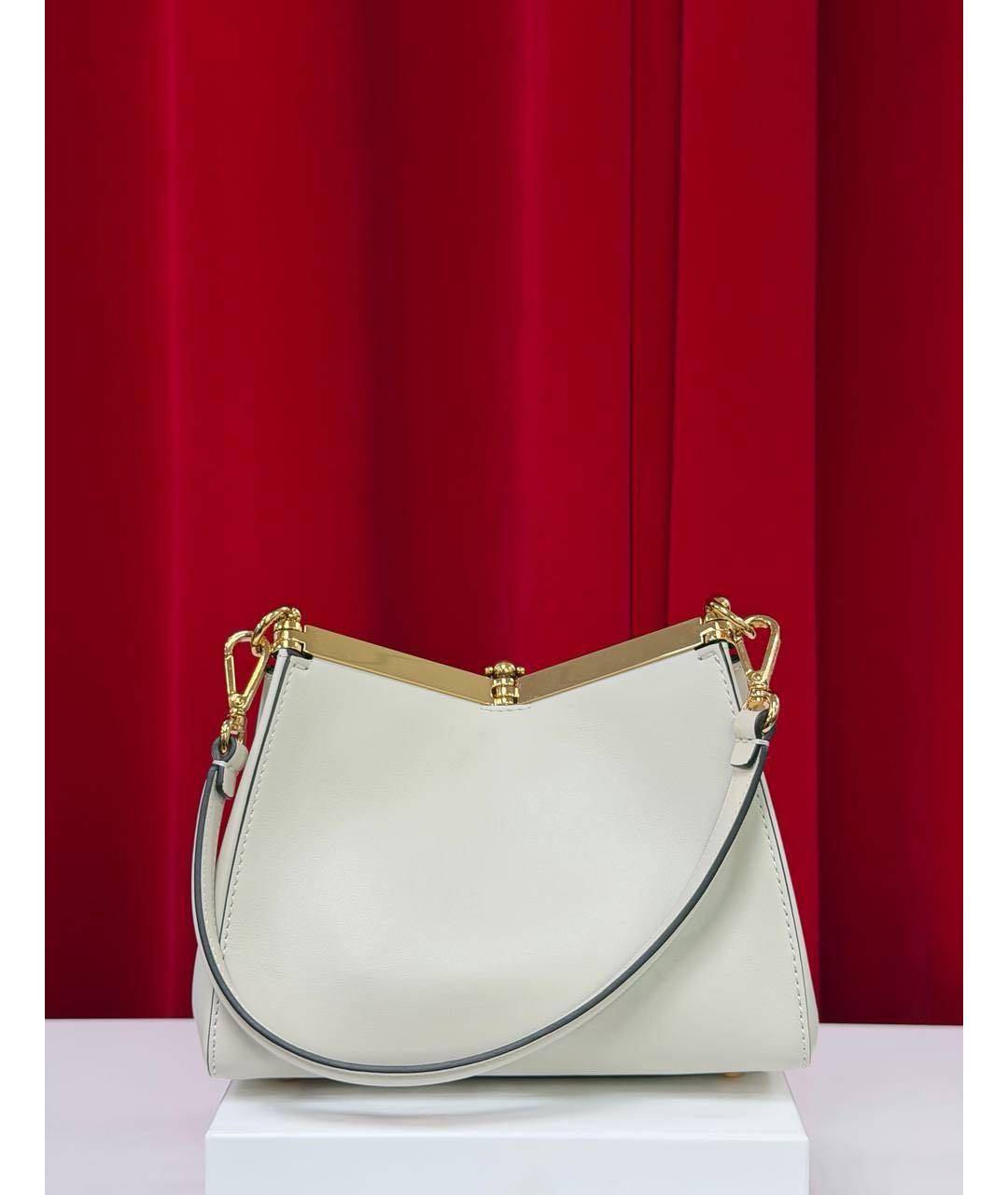 ETRO Бежевая кожаная сумка через плечо, фото 8