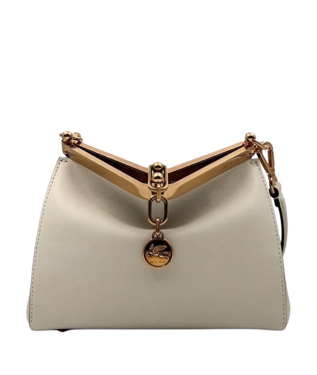 ETRO Бежевая кожаная сумка через плечо, фото 1