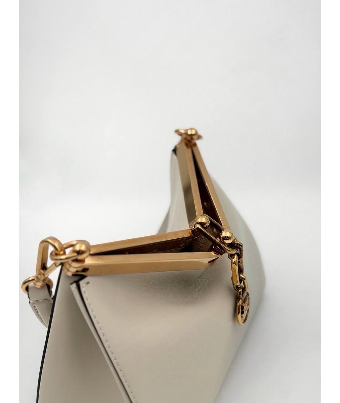 ETRO Бежевая кожаная сумка через плечо, фото 4