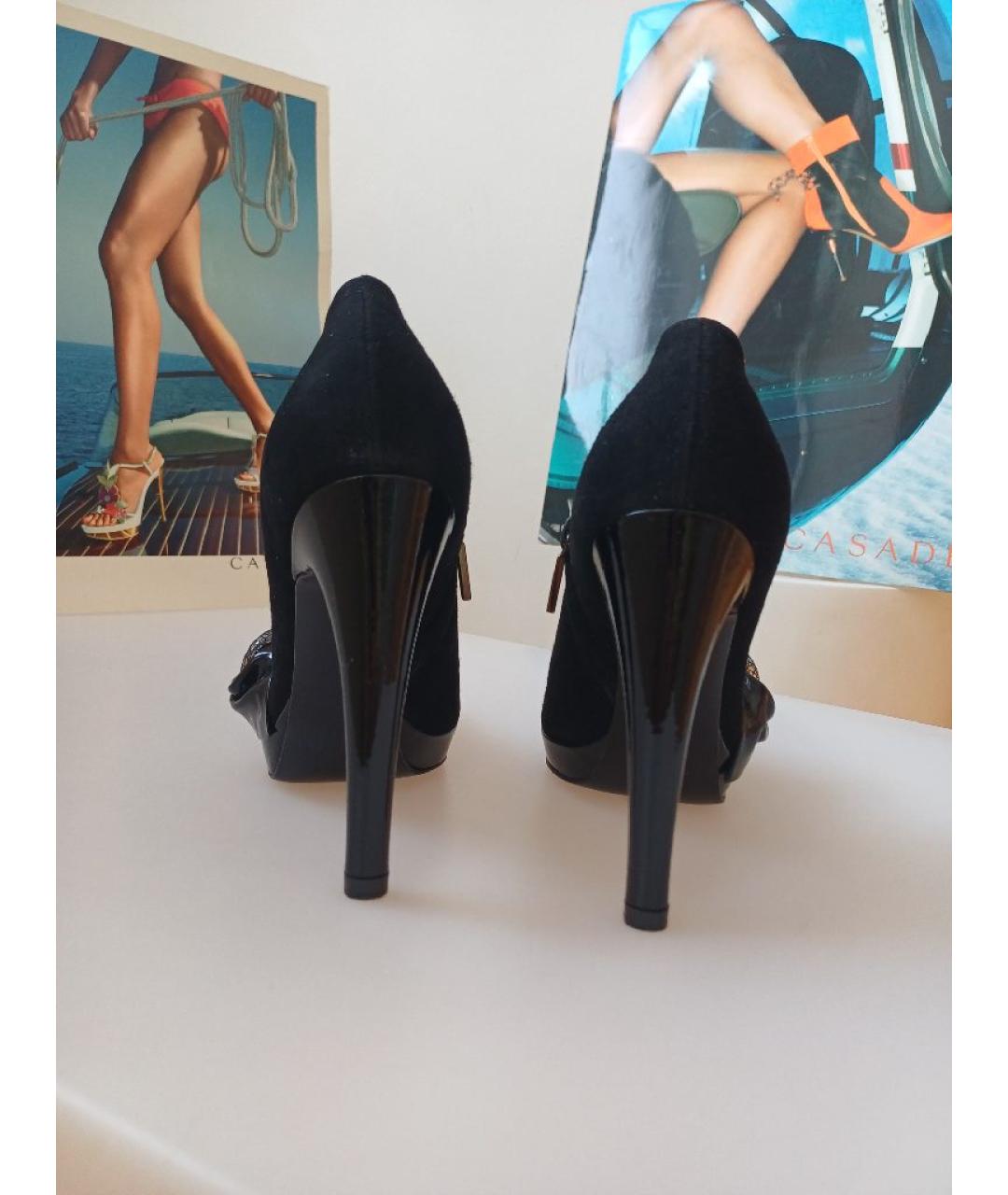 CASADEI Черные замшевые туфли, фото 7