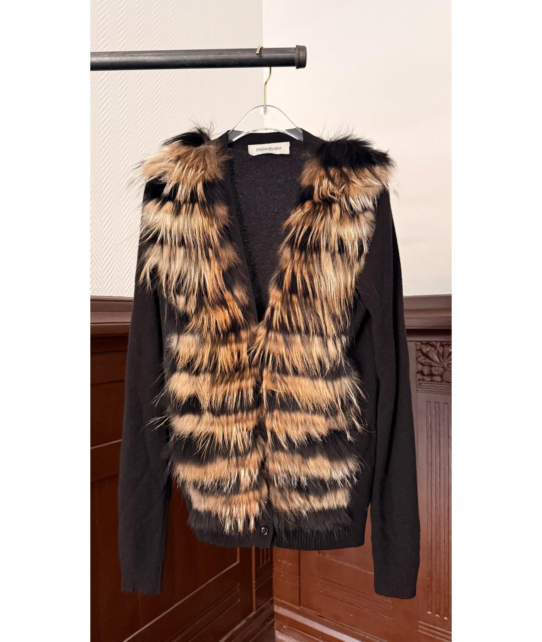 SAINT LAURENT Коричневый кардиган, фото 5