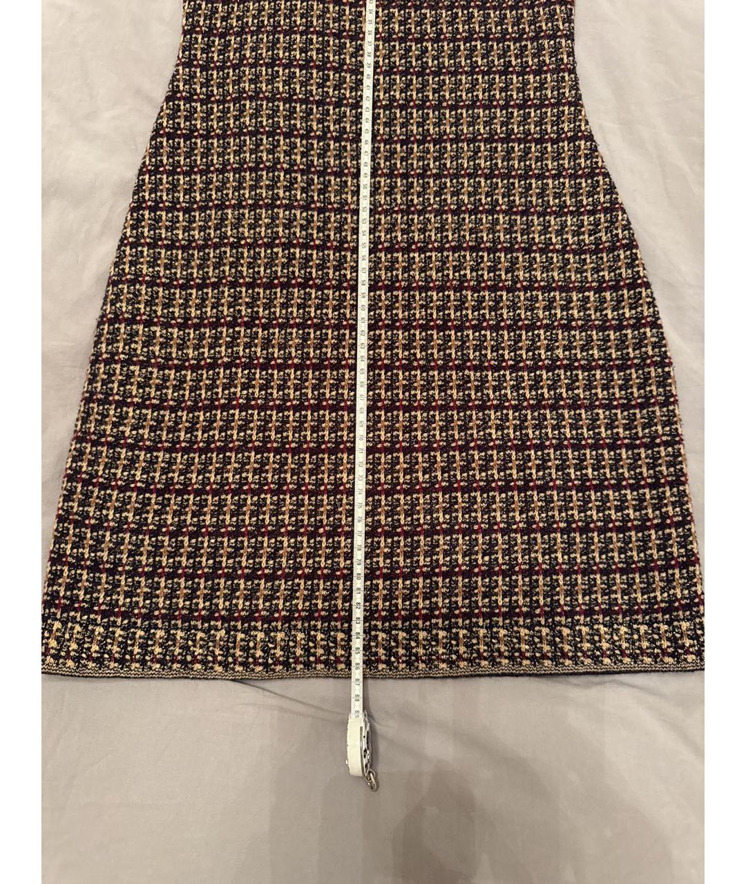 CHANEL Коричневое кашемировое повседневное платье, фото 8