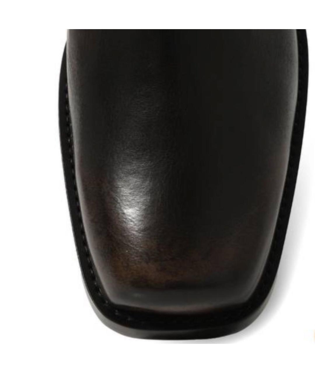 PARIS TEXAS Черные кожаные ботинки, фото 3