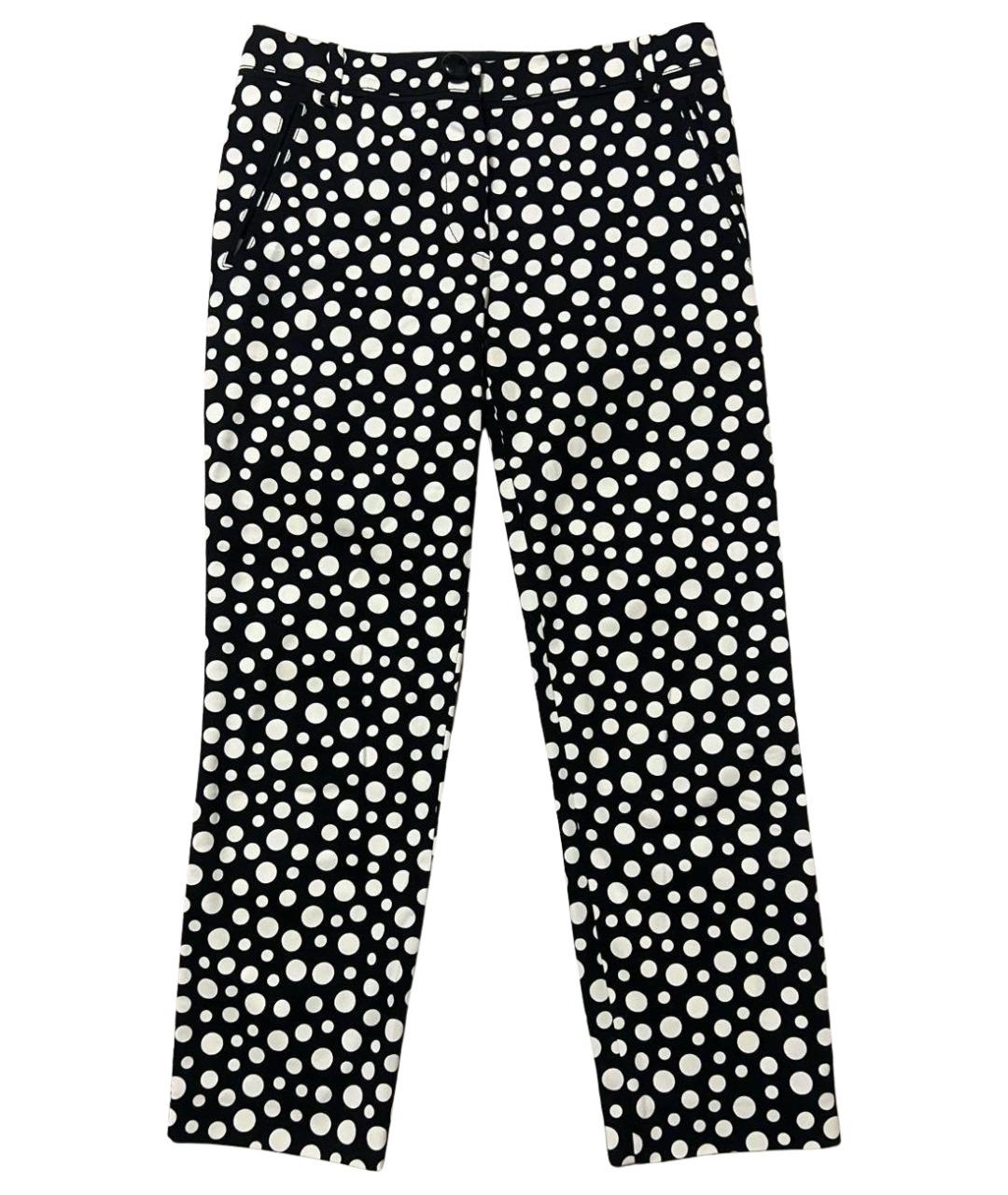 LOUIS VUITTON Черные хлопковые прямые брюки, фото 1