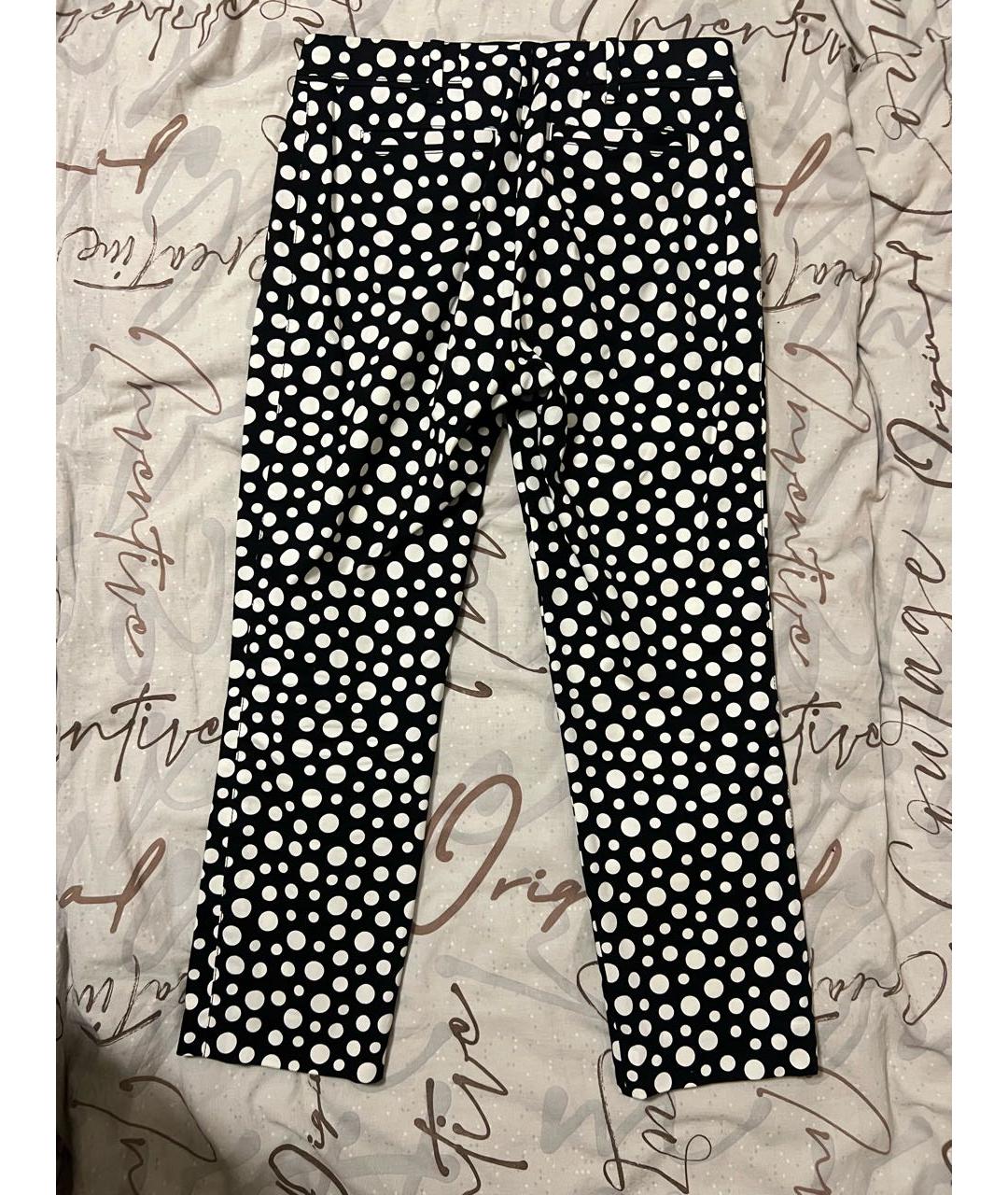 LOUIS VUITTON Черные хлопковые прямые брюки, фото 2