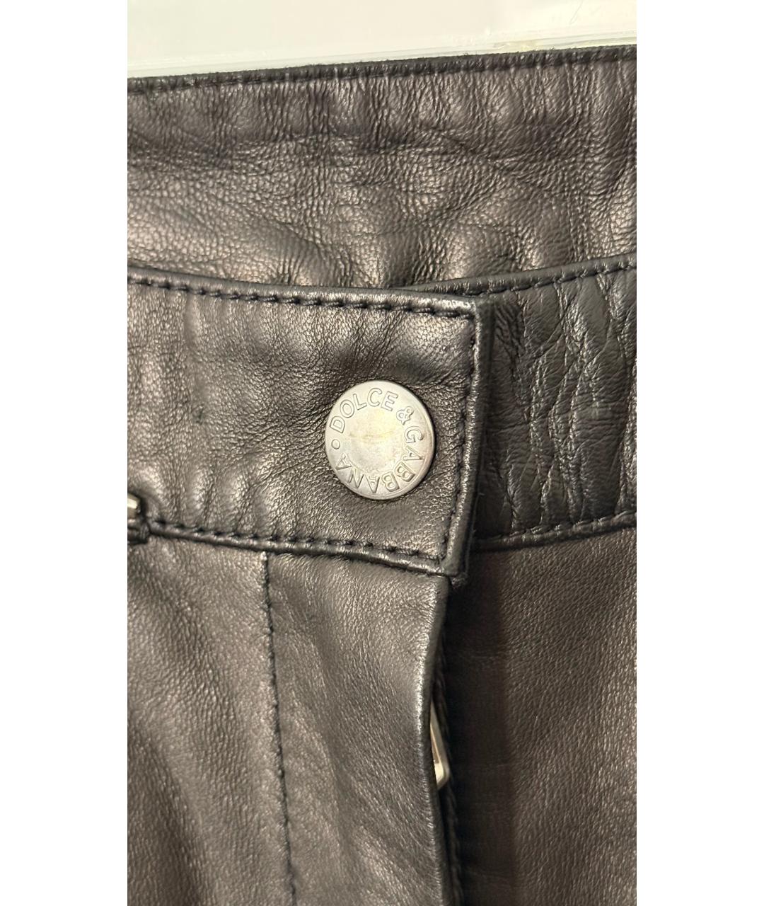 DOLCE&GABBANA Черные прямые джинсы, фото 3