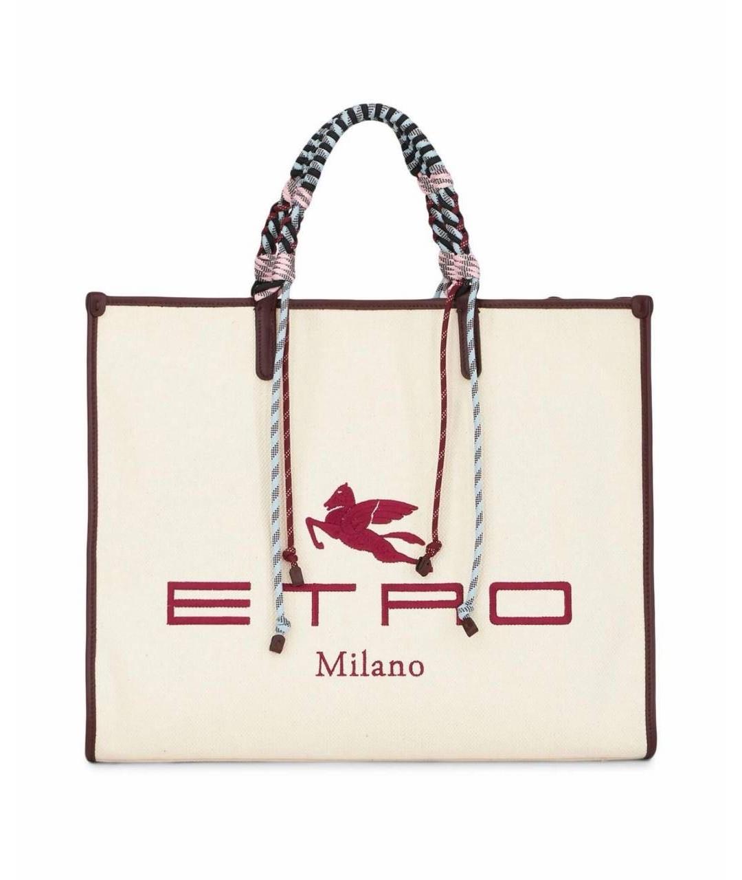 ETRO Белая сумка тоут, фото 1