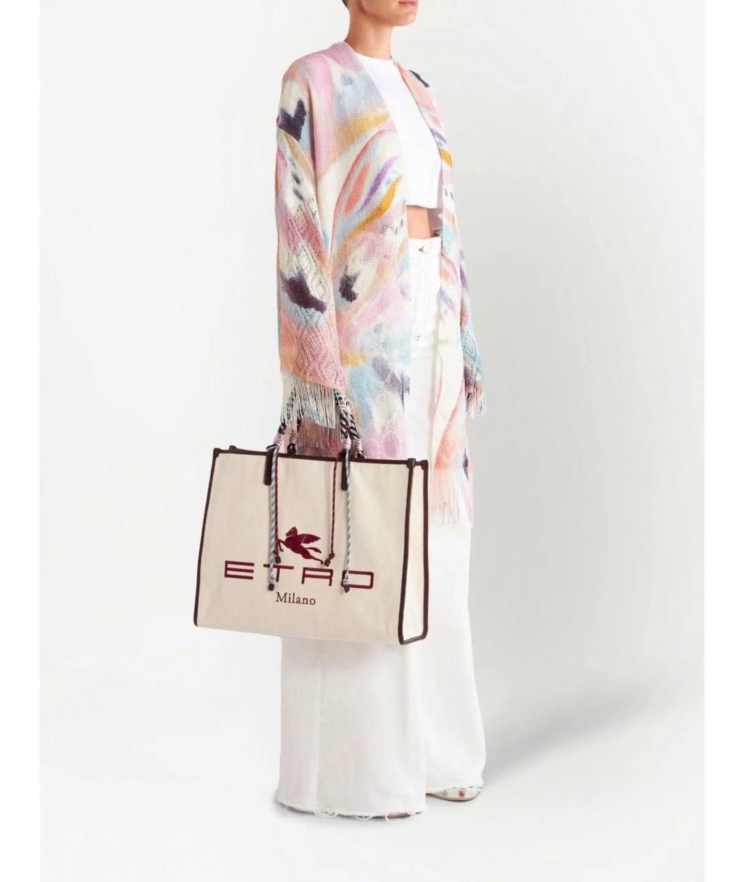 ETRO Белая сумка тоут, фото 5