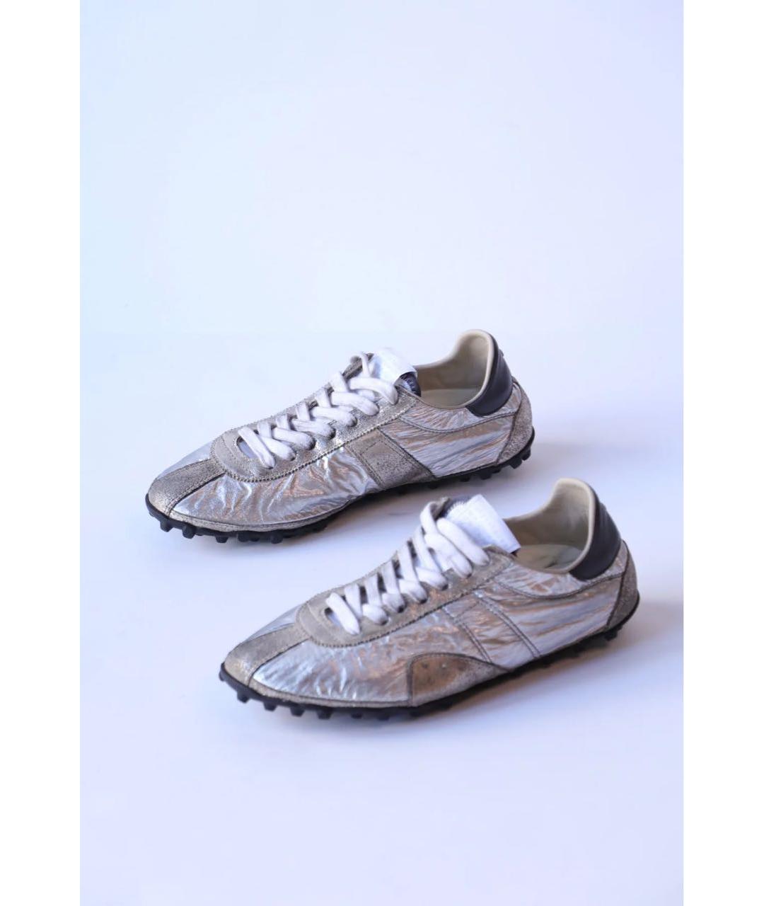 MAISON MARGIELA Серебряные кеды, фото 5