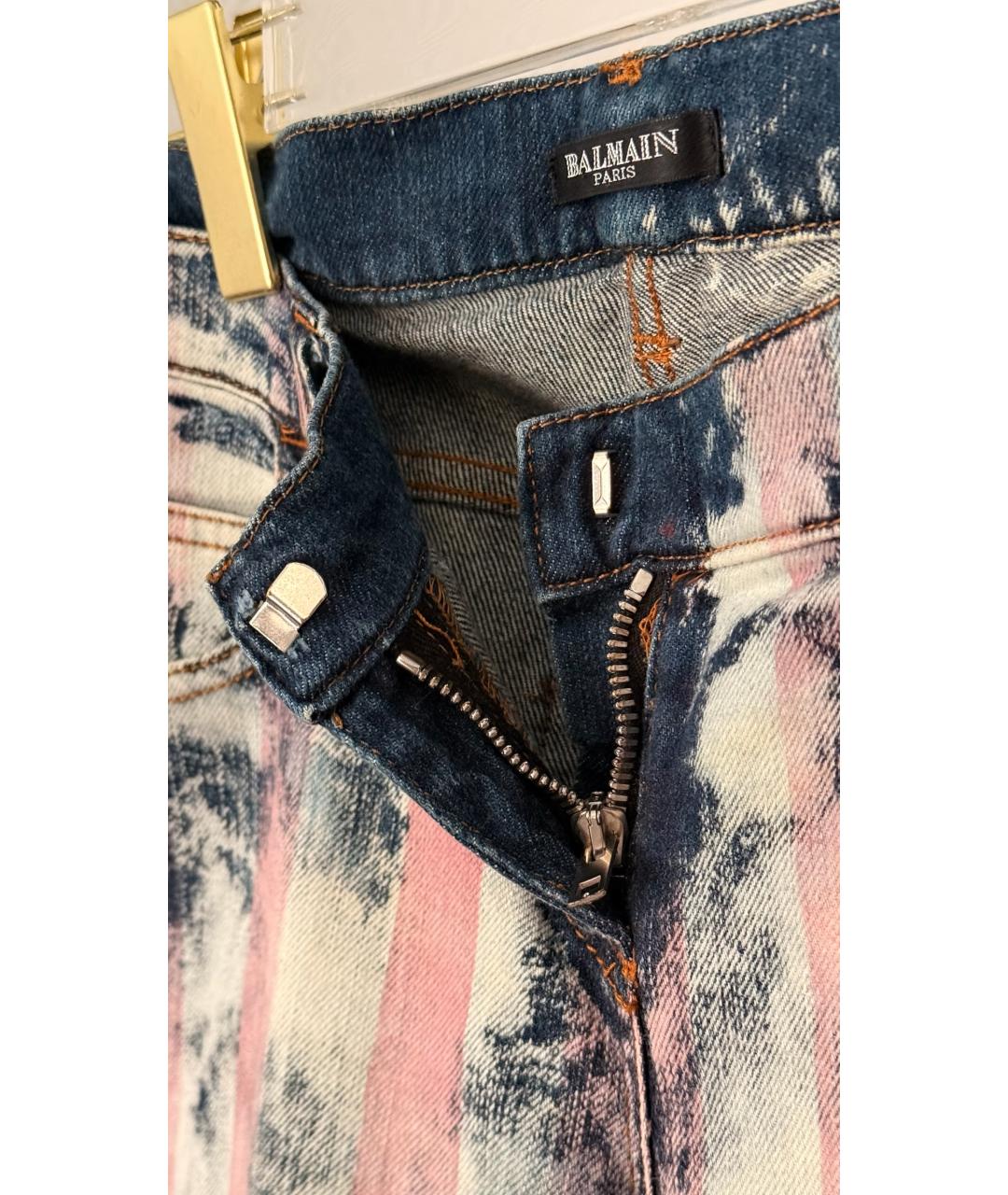 BALMAIN Мульти прямые джинсы, фото 3