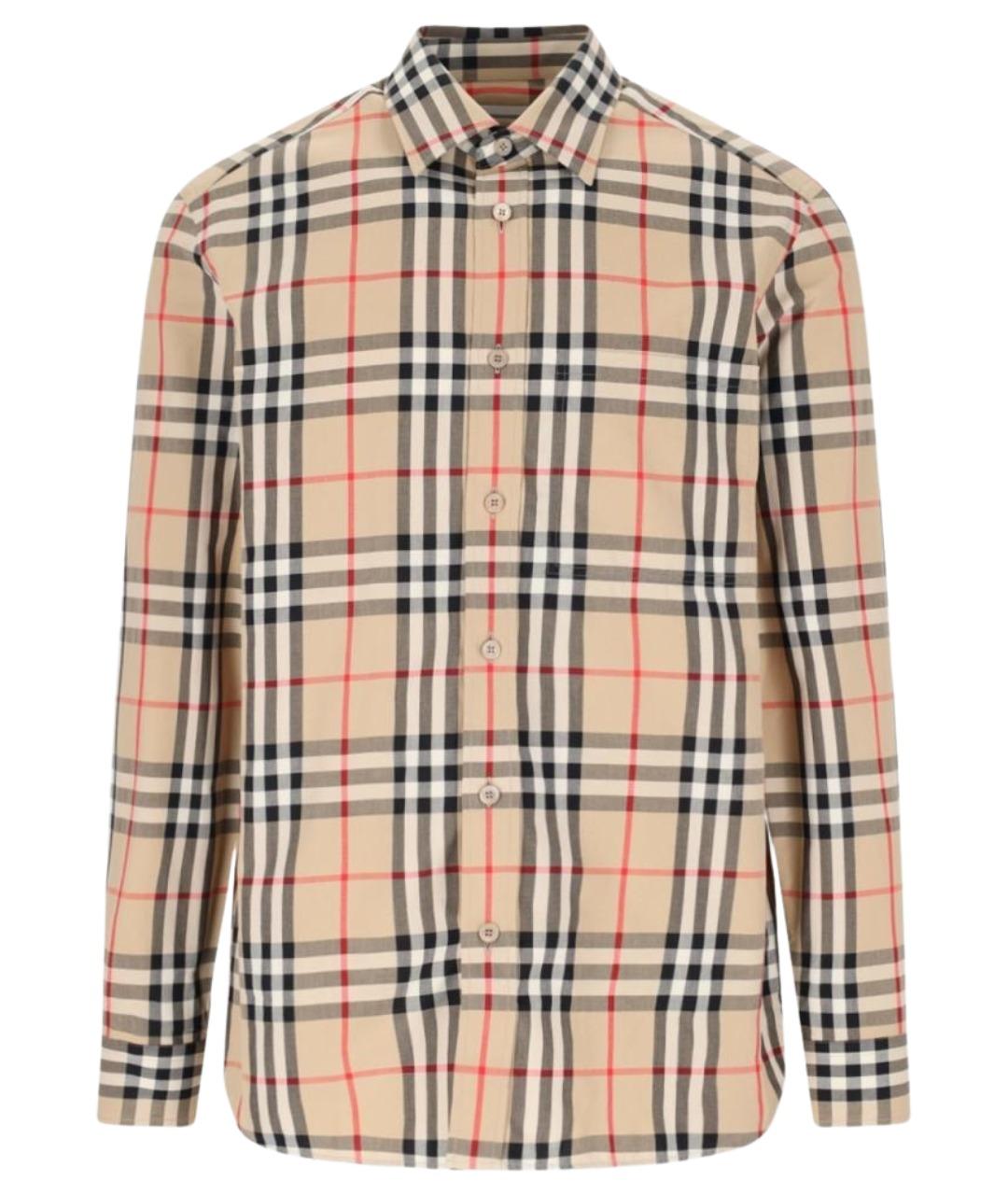 BURBERRY Мульти хлопковая кэжуал рубашка, фото 1