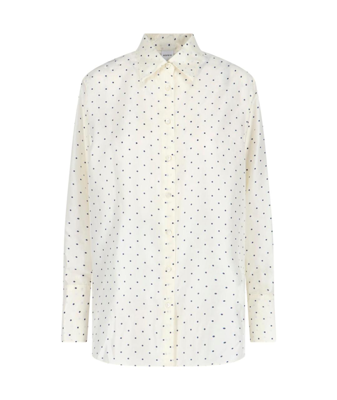 ASPESI Белая шелковая рубашка, фото 1