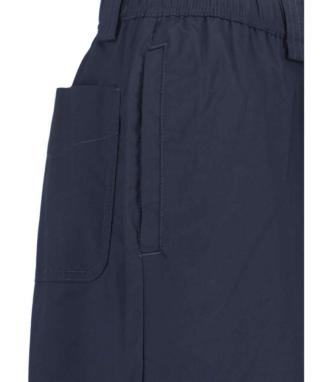 ASPESI Синие хлопковые прямые брюки, фото 4