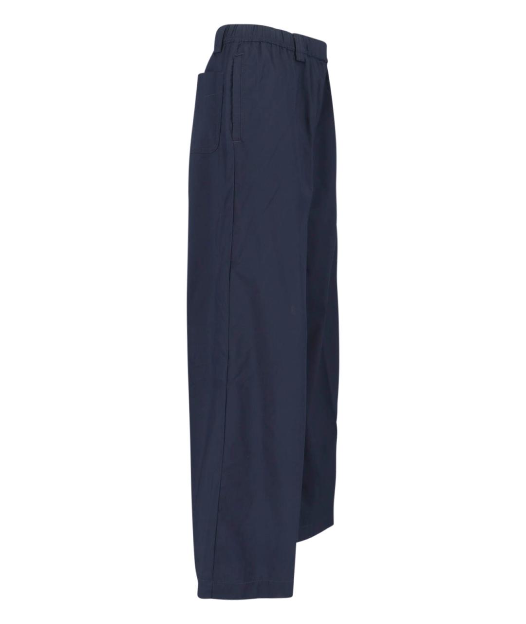 ASPESI Синие хлопковые прямые брюки, фото 3