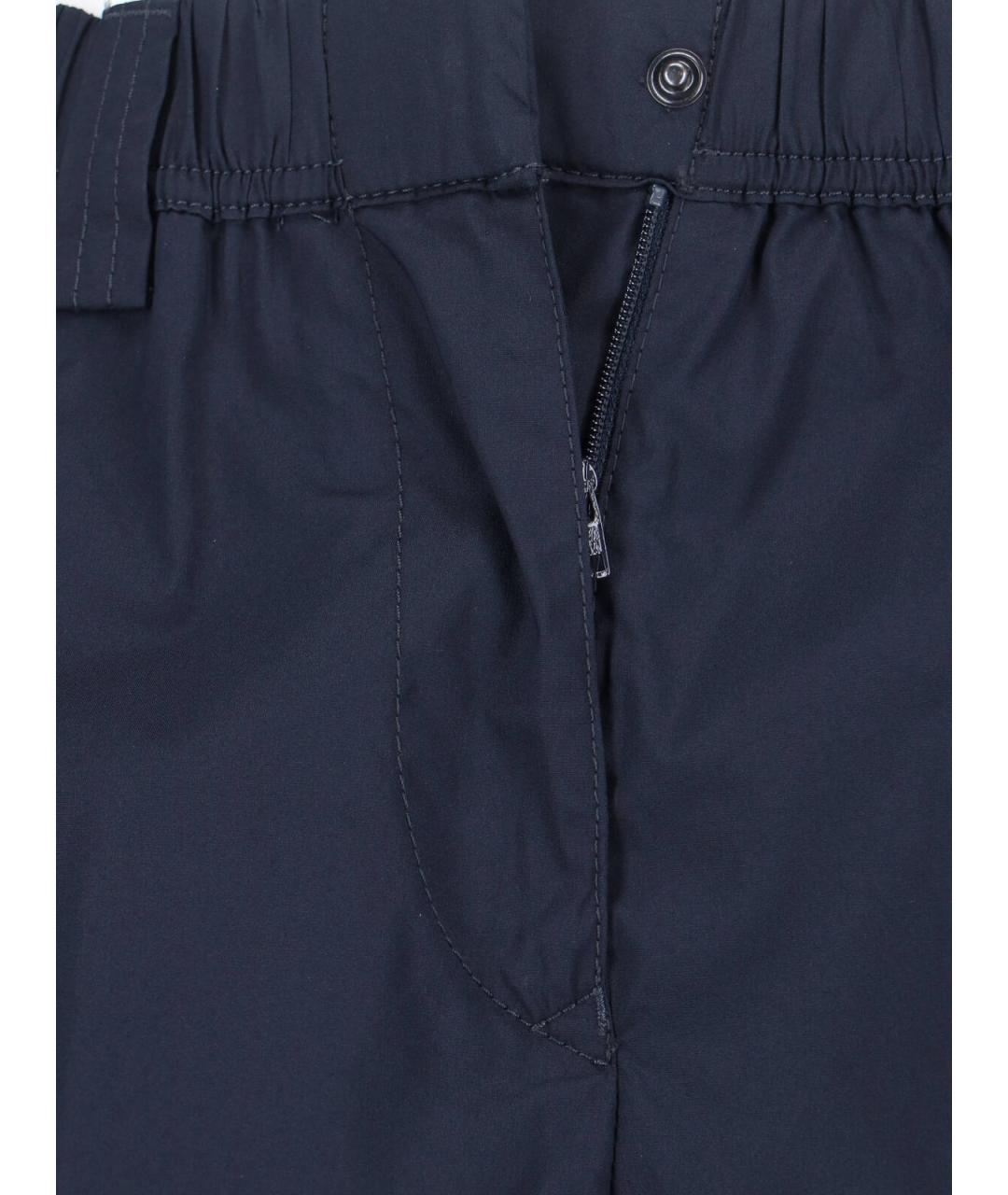 ASPESI Синие хлопковые прямые брюки, фото 5