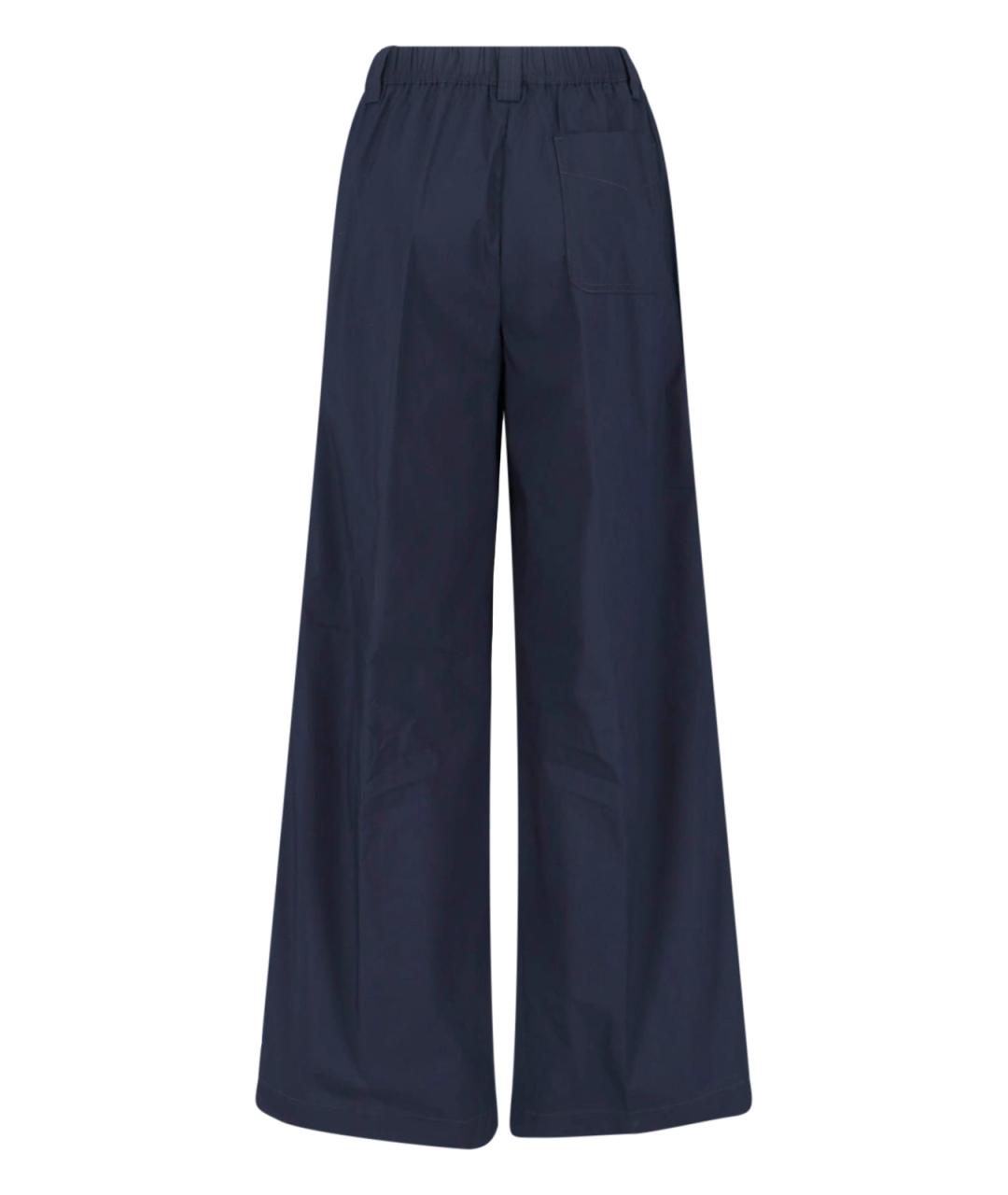 ASPESI Синие хлопковые прямые брюки, фото 2