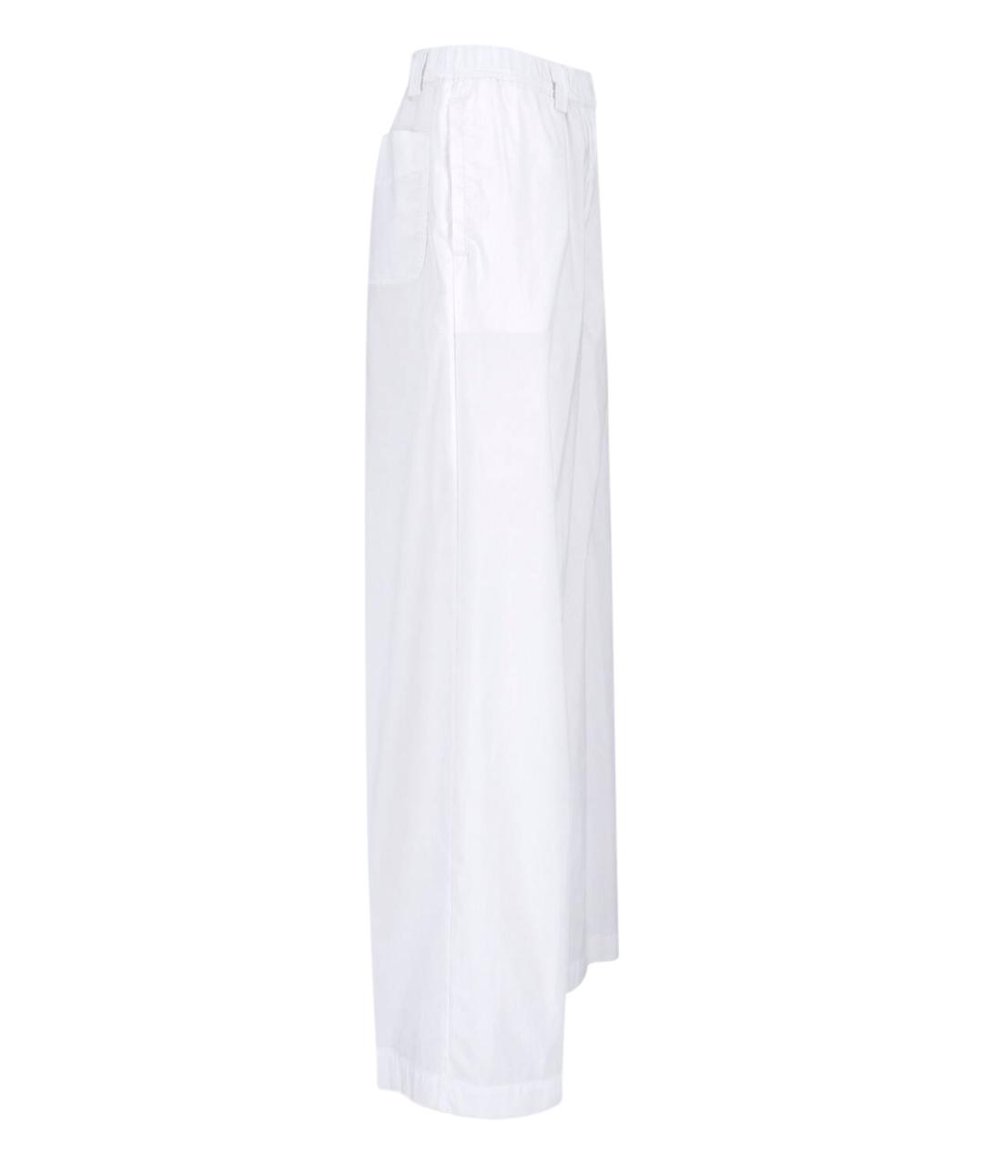 ASPESI Белые хлопковые брюки широкие, фото 3