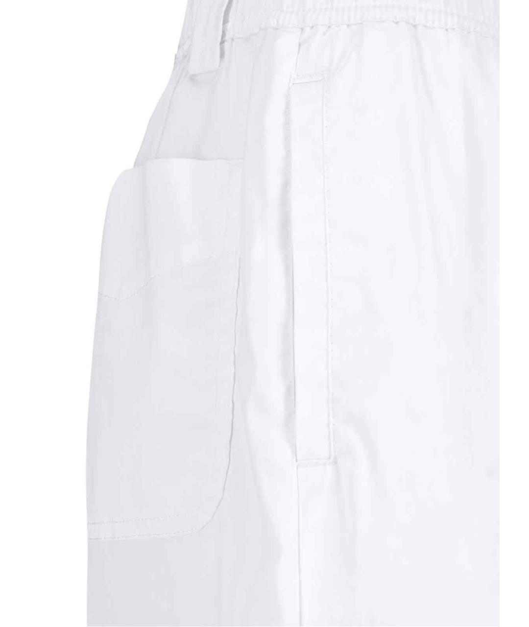 ASPESI Белые хлопковые брюки широкие, фото 4