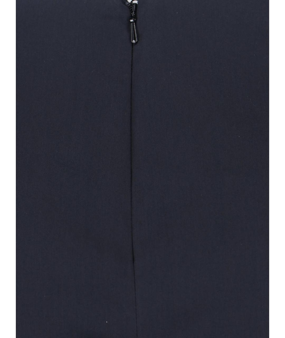 MAX MARA Черная хлопковая юбка миди, фото 5