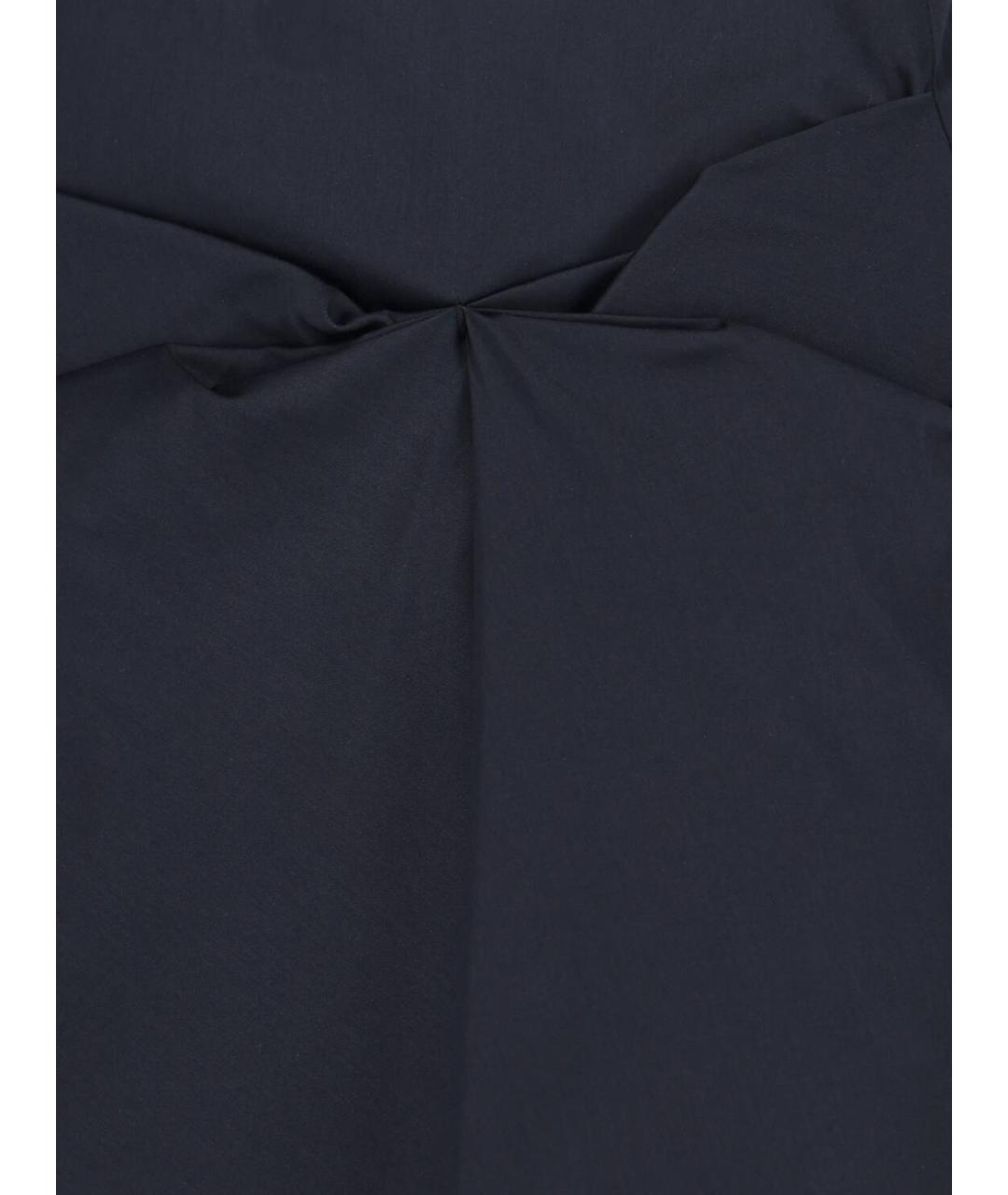 MAX MARA Черная хлопковая юбка миди, фото 4