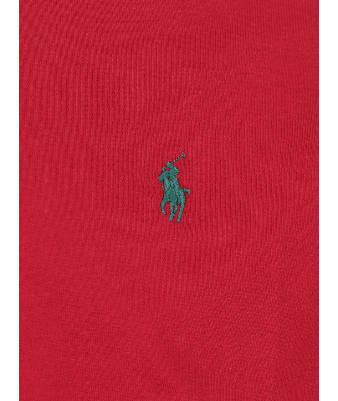 POLO RALPH LAUREN Красная хлопковая футболка, фото 3