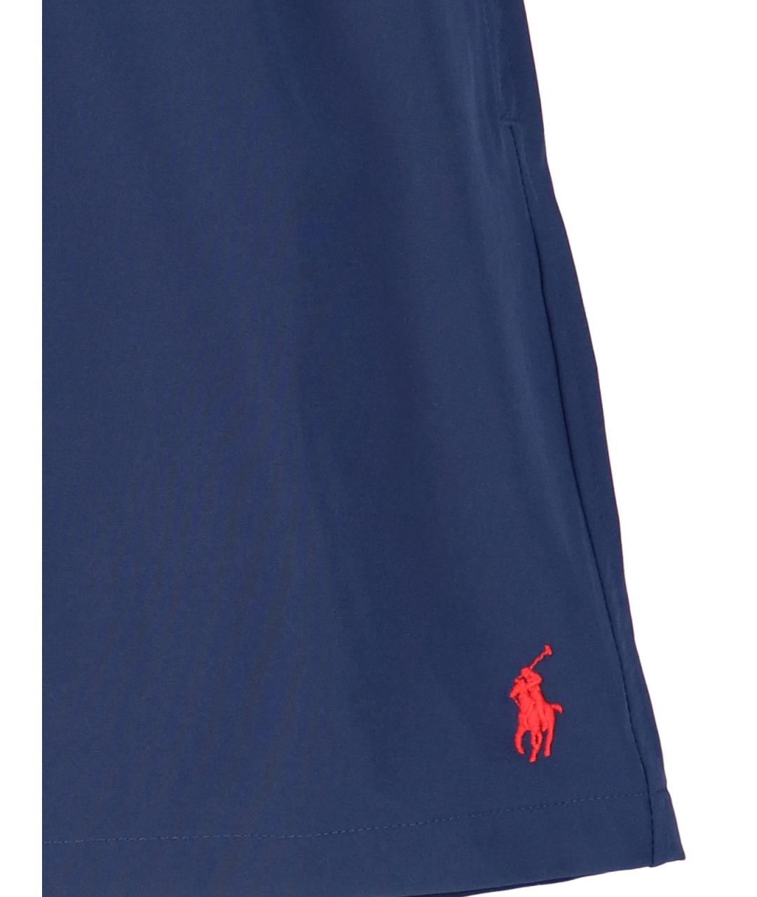 POLO RALPH LAUREN Синие полиэстеровые шорты, фото 4