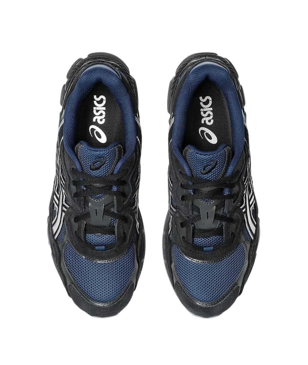 ASICS Синие синтетические низкие кроссовки / кеды, фото 4