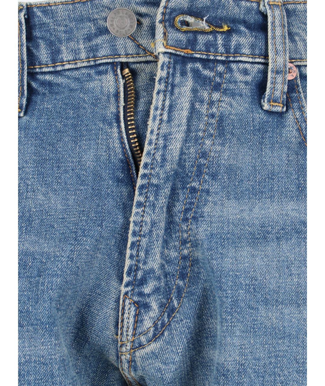 POLO RALPH LAUREN Синие хлопковые прямые джинсы, фото 5