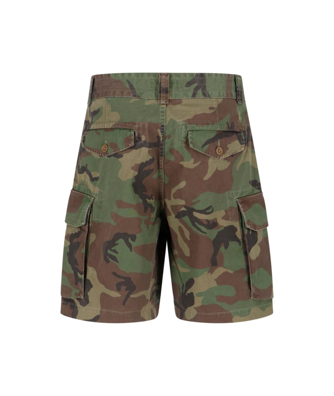 POLO RALPH LAUREN Зеленые хлопковые шорты, фото 2