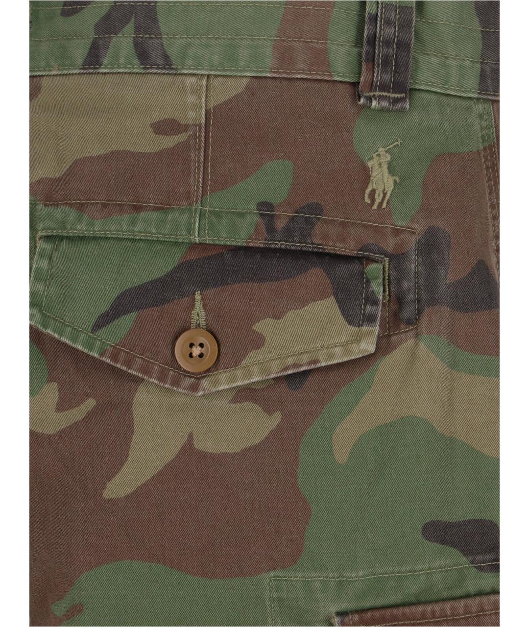 POLO RALPH LAUREN Зеленые хлопковые шорты, фото 4
