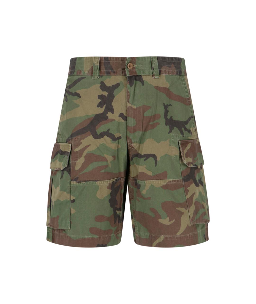 POLO RALPH LAUREN Зеленые хлопковые шорты, фото 1