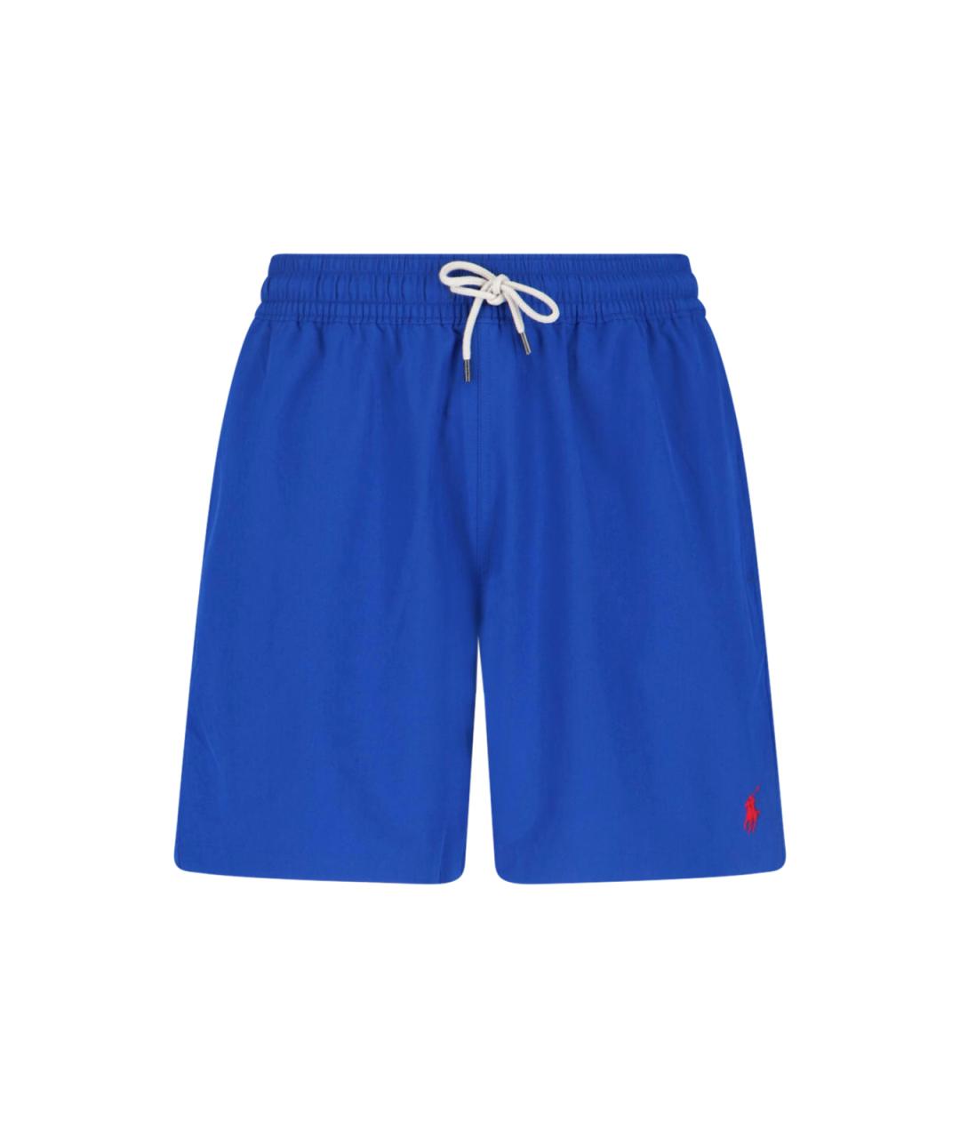 POLO RALPH LAUREN Синие полиэстеровые шорты, фото 1