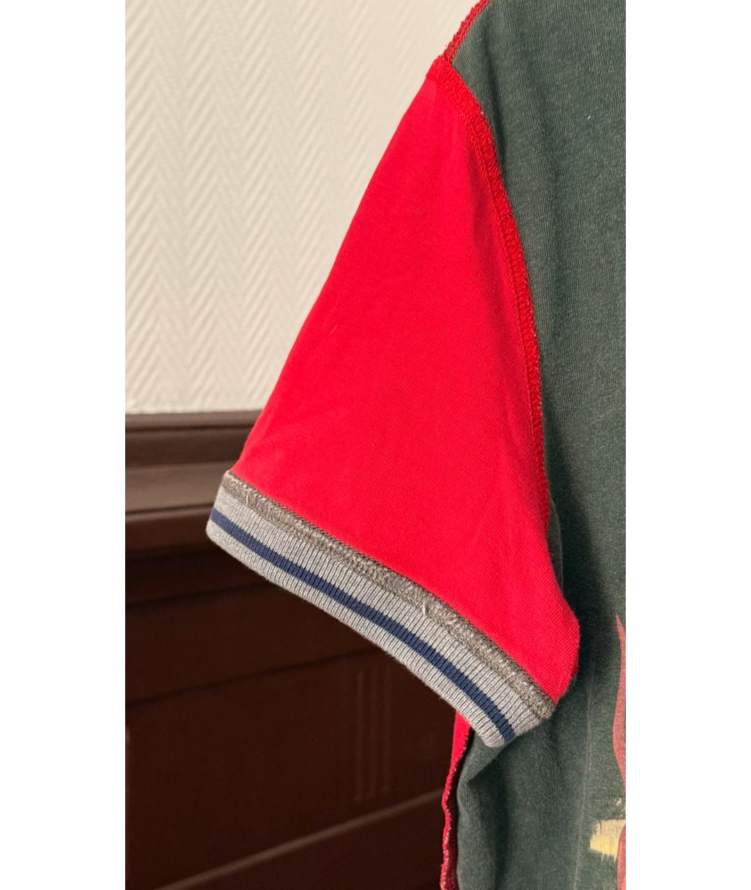 DOLCE&GABBANA Мульти хлопковая футболка, фото 4