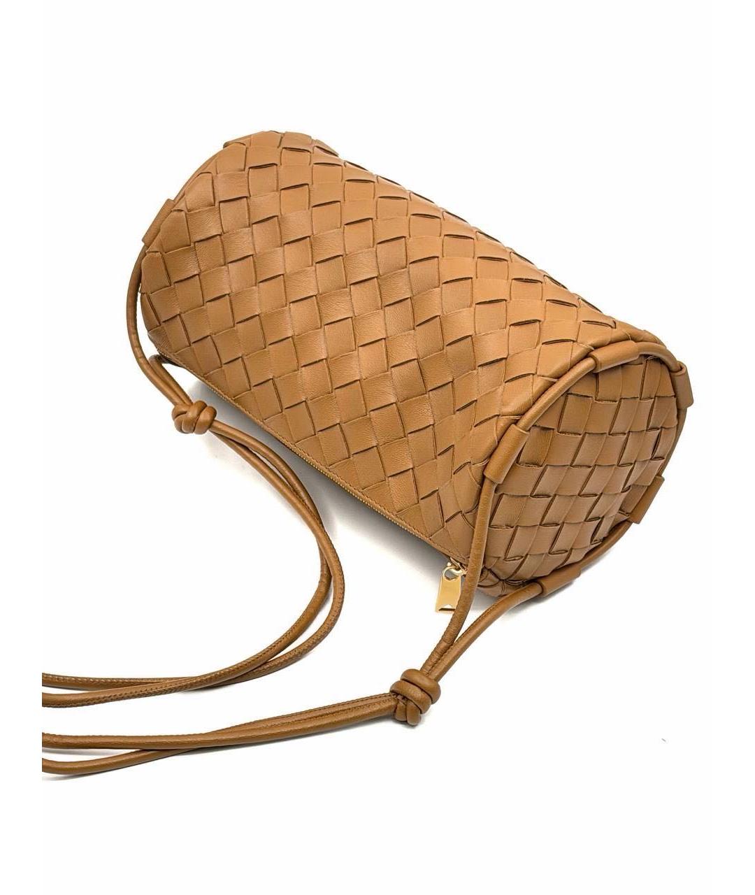BOTTEGA VENETA Коричневая кожаная сумка через плечо, фото 2