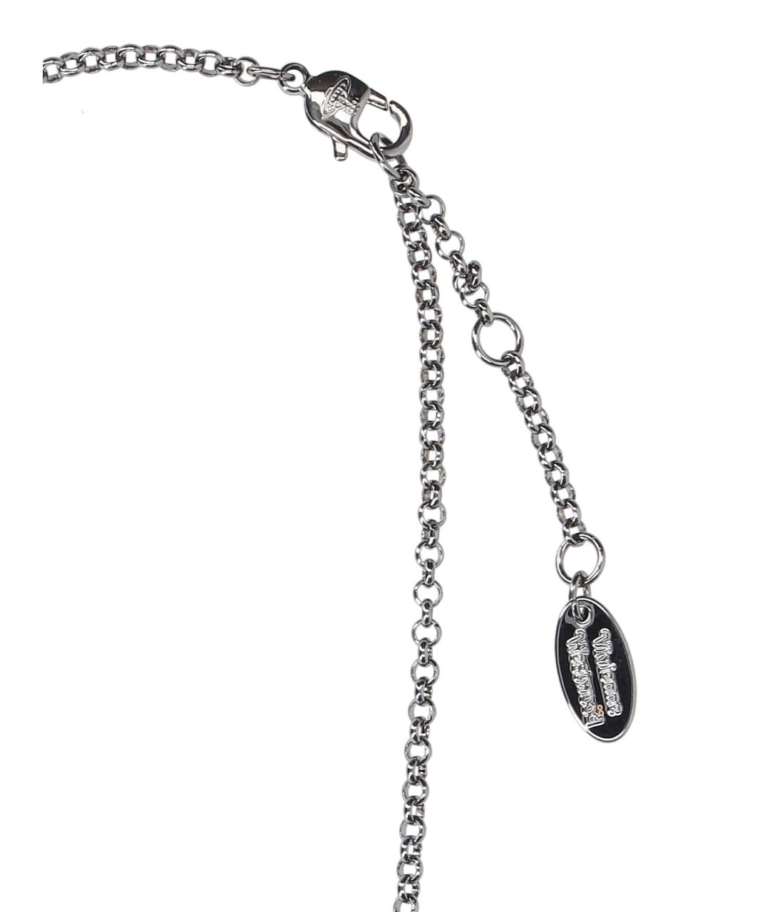 VIVIENNE WESTWOOD Серебряное металлическое колье, фото 2