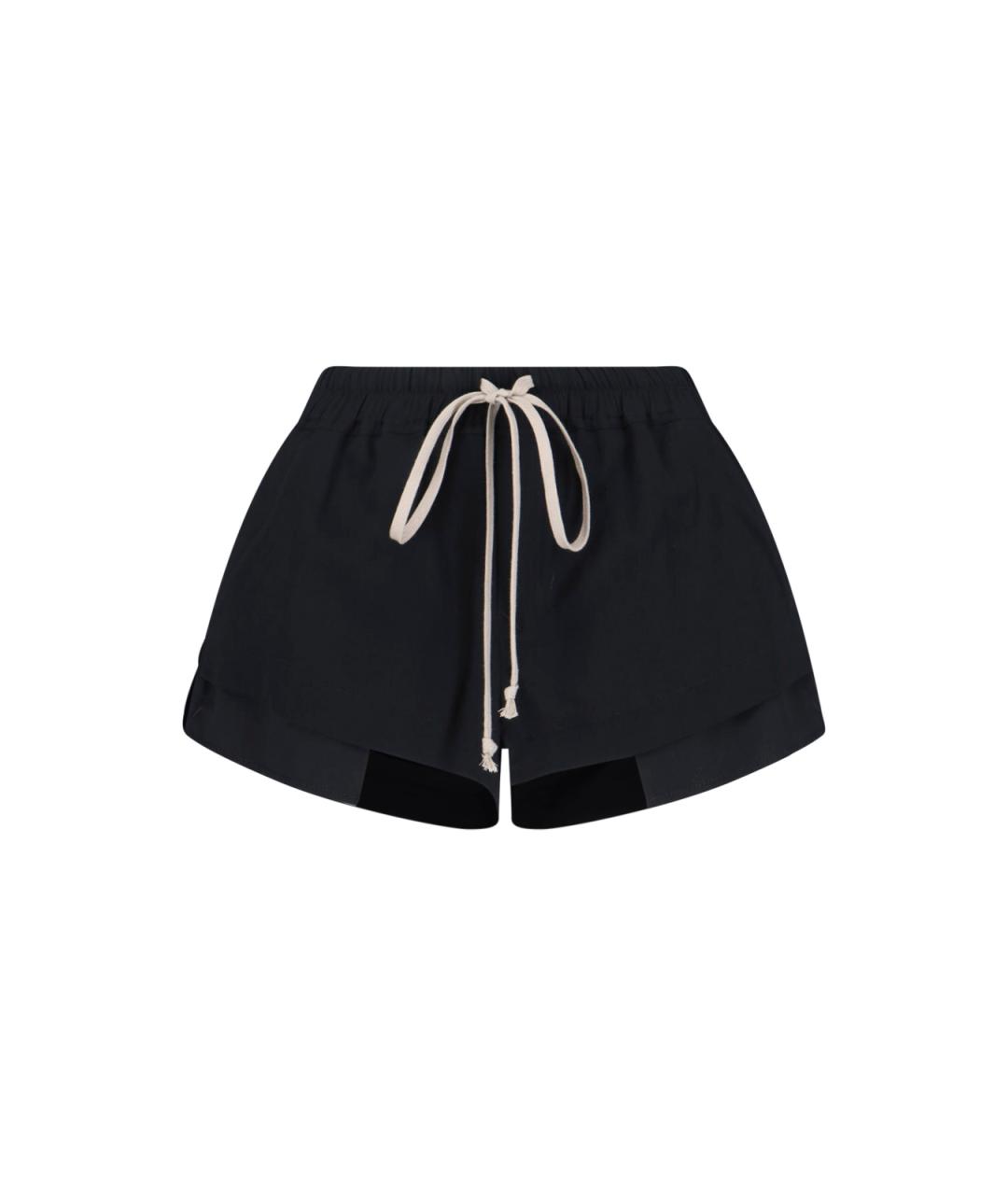 RICK OWENS Черные ацетатные шорты, фото 1